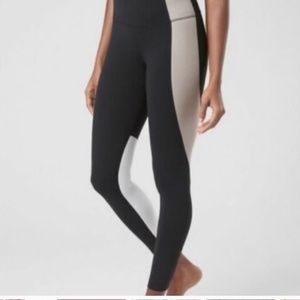 Athleta elation asymmetrical black legging